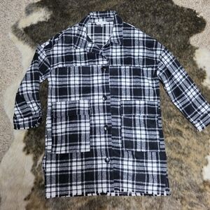 HYFVE Black and White Plaid Jacket